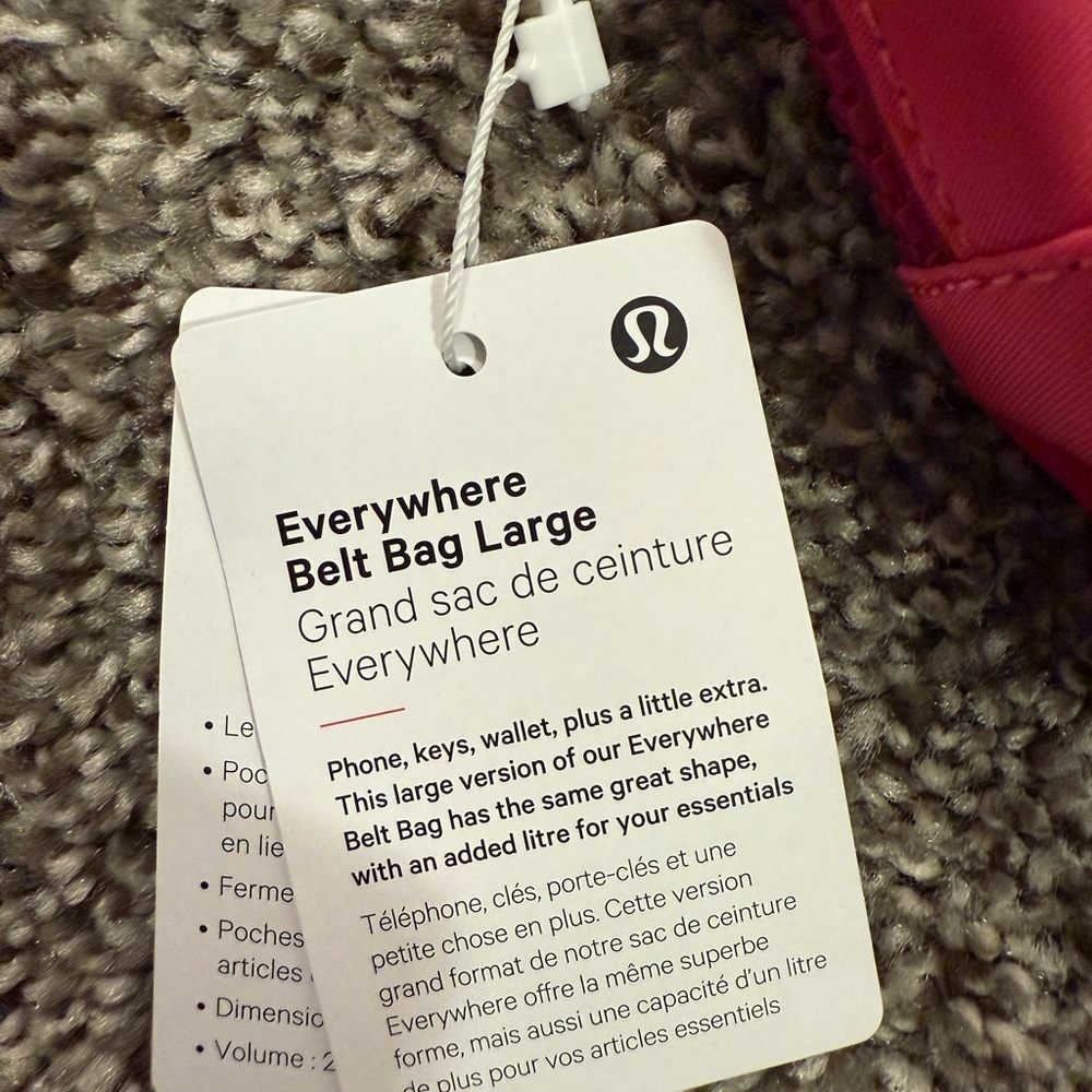 Lululemon Athletica Pink Everywhere Belt Bag Large - Picture 5 of 5